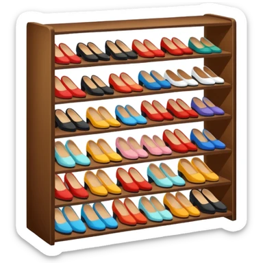 shoe rack sticker