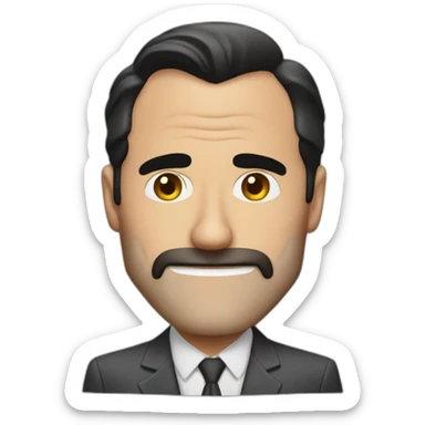 Jean Dujardin take a coffee sticker