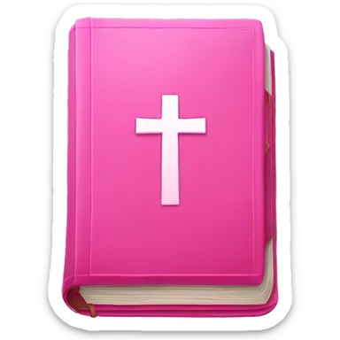 Pink bible sticker
