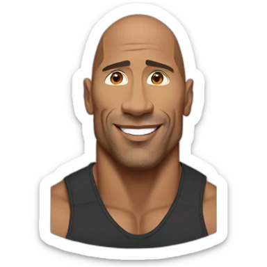 The Rock Dwayne Johnson sticker