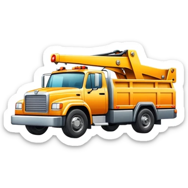 Flatbed tow truck  sticker