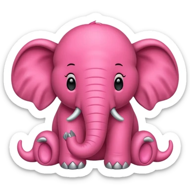 Hazme un elefante con piel de fresa sticker