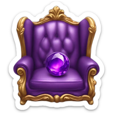varnished purple leather high hell with purple gem stone sticker