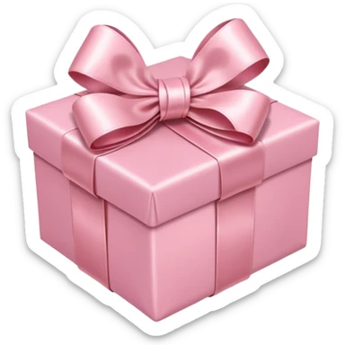 light pink present sticker