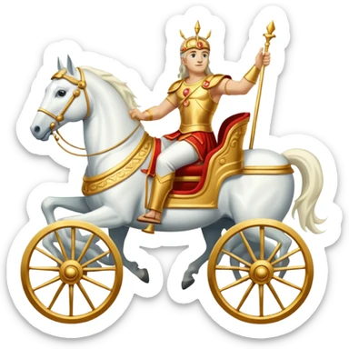 Apollo god in chariot sticker