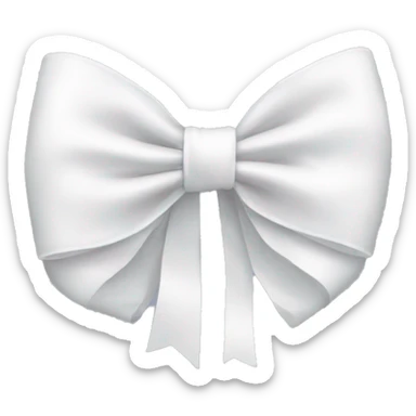 White bow sticker