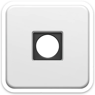 Exact Roblox app icon. One thick white square rotated exactly 45 degrees with a perfectly centered smaller square hole. Solid bright blue background (#2D8CFF). Flat, simple, no shadow, no gradient, no text. Perfect symmetry. sticker