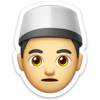 Angry Researcher wearing a fez sticker