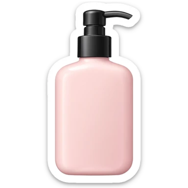 body lotion bottle designed for women, soft colors, feminine details sticker