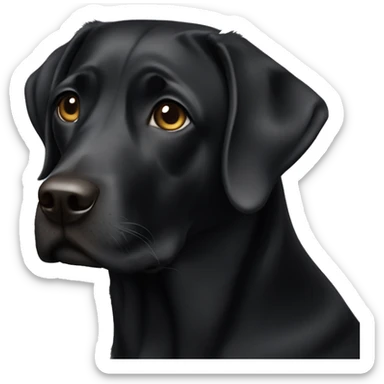 Black lab  sticker