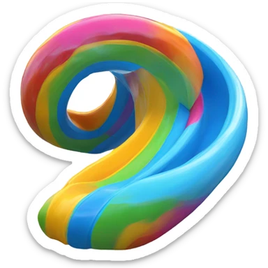 Spinning waterslide sticker