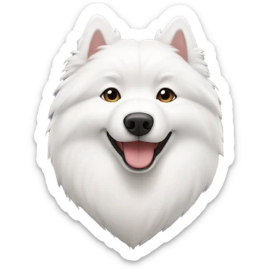 samoyed heart sticker