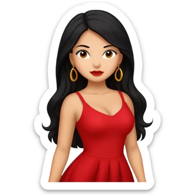 latina baddie, latina woman with great thick body, pretty sticker