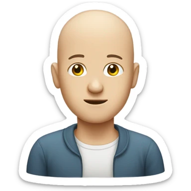 bald hai sticker
