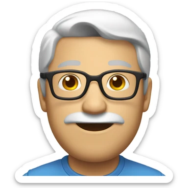 Un rayo  sobre un personaje  sticker