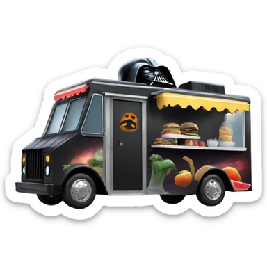 Darth Vader’s dream house food truck  sticker