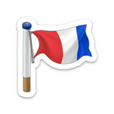 Les WC en drapeau de France sticker