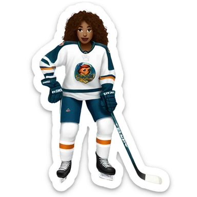 sza wear hockey jersy sticker