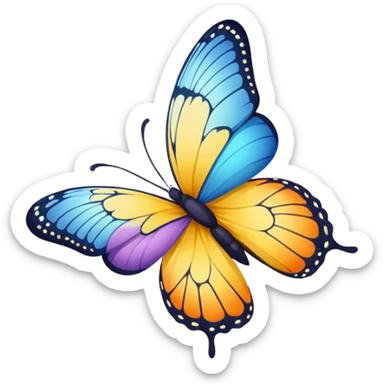 Butterflies in stomach sticker