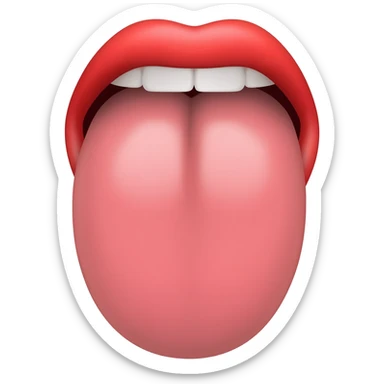 split tongue sticker