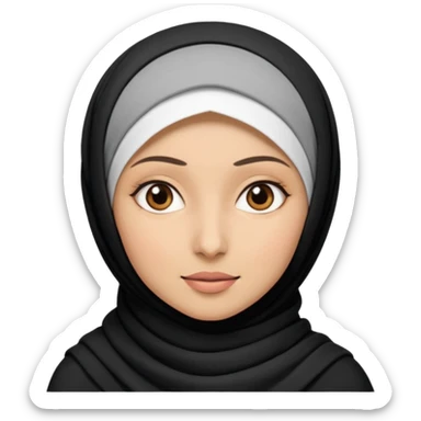 Kadın kapalı  sticker