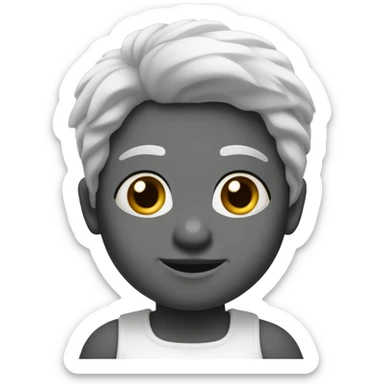 uma lontrinha fofa com um coelhinho branco sticker