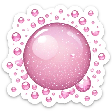 Light pink sparkles sticker