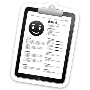 Resume sticker