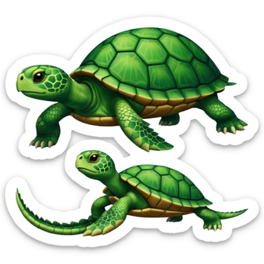 A leg combined with a turtle sticker