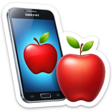 Apple VS Samsung  sticker