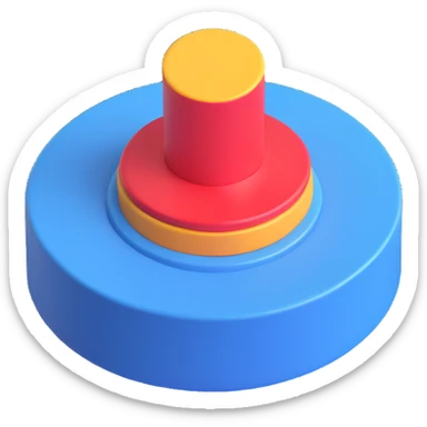 Convert this share button icon to a modern 3D style with no text, keeping the transparent background. sticker