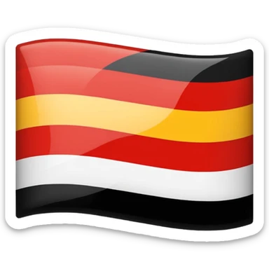 Make the old ww1 German  red white black flag  sticker