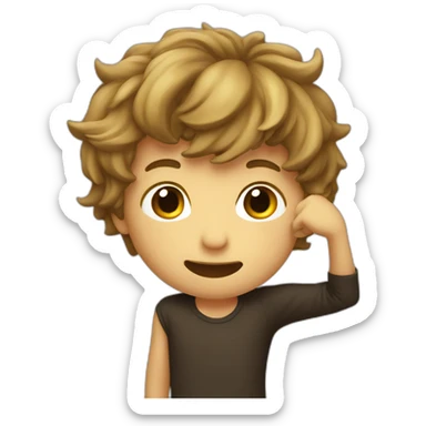 A boy how do a dab sticker