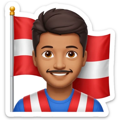 vijay thalapathy  le drapeau TVK sticker