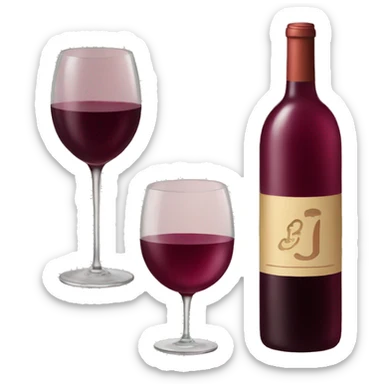 wine color items sticker