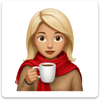 woman drinking coffee in a cafe sticker
