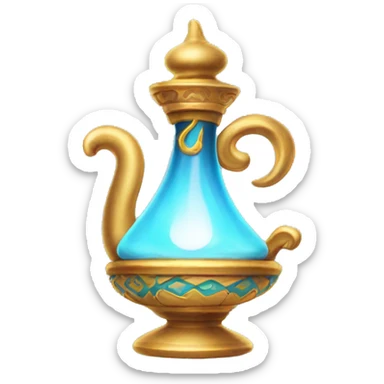 Genie lamp aladdin sticker