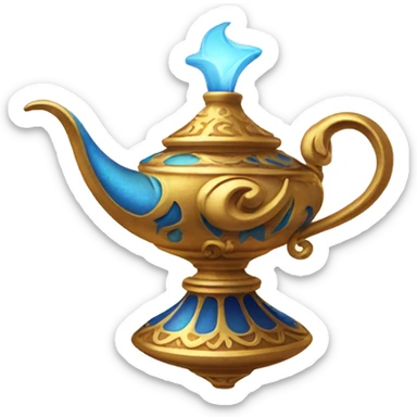 Genie lamp aladdin sticker