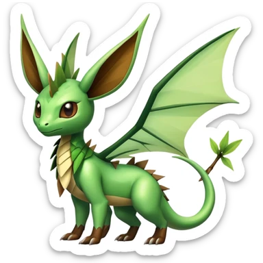 Shiny Exotic Flygon-Leafeon-Scyther-Hybrid-Creature sticker