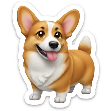 corgi showing its butt sticker