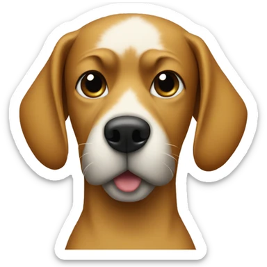 Dog with a Nike ski mask sticker