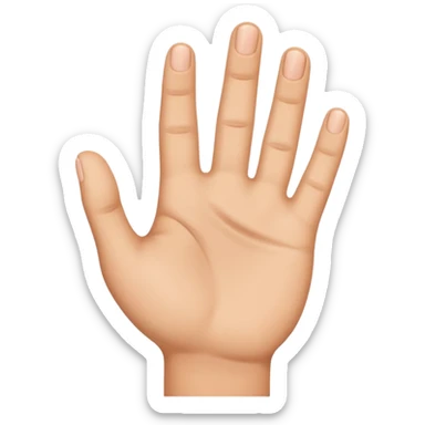Mano abierta  sticker