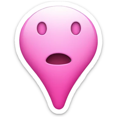 Exclamation point pink sticker