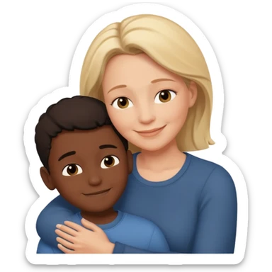 love from a white mother to adult black son sticker