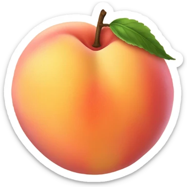 Call me by your name peach sticker