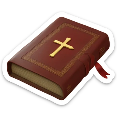 red bible sticker
