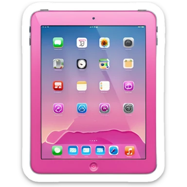 pink ipad  sticker