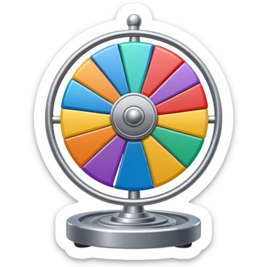 Like a spin wheel without a base sticker