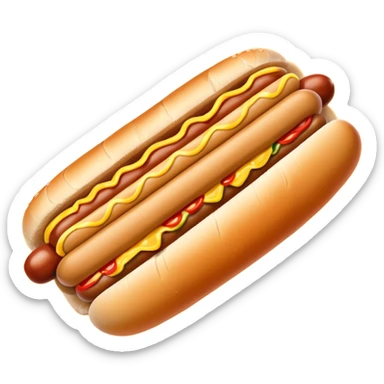 hot dog and french fries sticker