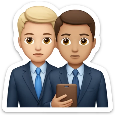 Can you draw these as normal people and not as doctors!!!! They need to have some concern on their face. They need to consider two product options. sticker